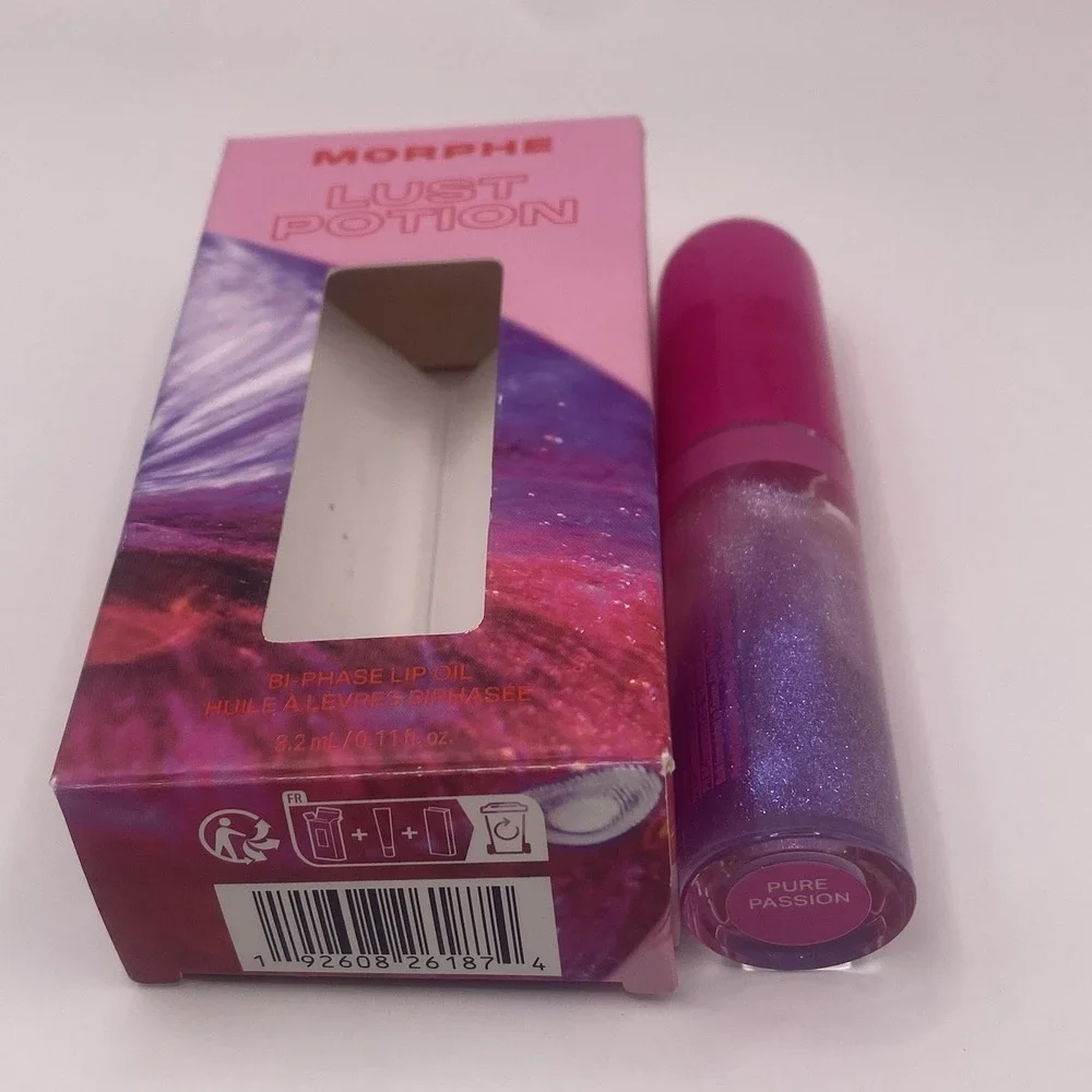 Morphe Lust Potion Bi Phase Lip Oil Gloss Pure Passion‎ 3.2mL / 0.11 fl oz NIB